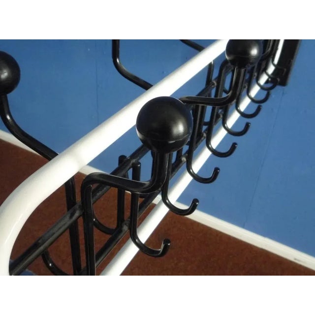 Black Space-Age Industrial Coat Rack, 1960s, Set of 2 For Sale - Image 8 of 10