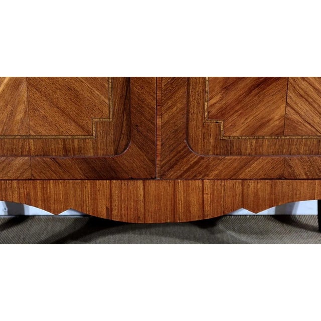 Small Louis XV or Louis XVI Transition Style Showcase Cabinet in Wood For Sale - Image 11 of 18