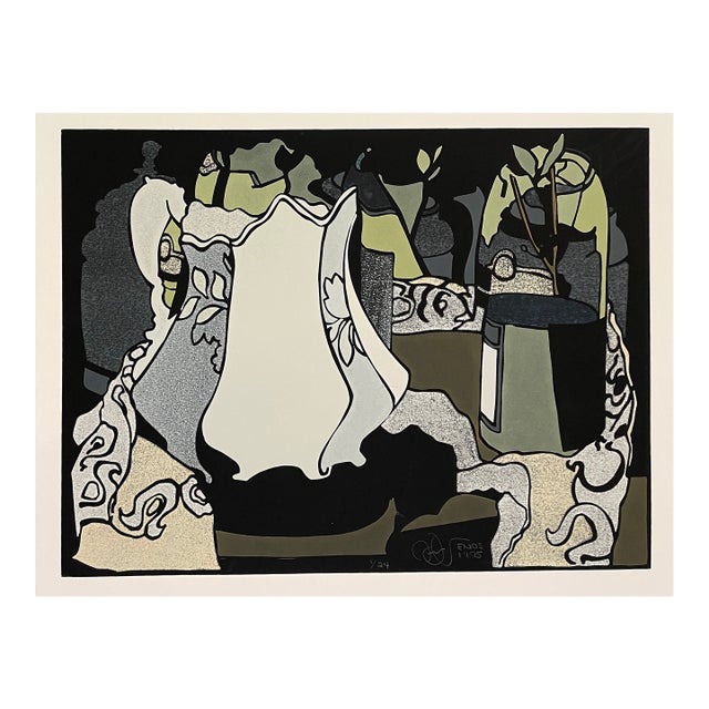 1975 Bob Enos Still Life Lithograph For Sale