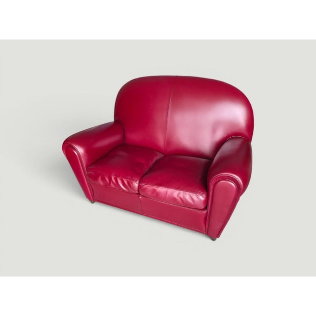 Model 904 Vanity Fair Sofa in Leather from Poltrona Frau, Italy, 1980s For Sale - Image 9 of 18