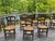 Antique French Cane Dining Chairs (Set ofSix) With One Side Chair Included With the Set For Sale - Image 4 of 4