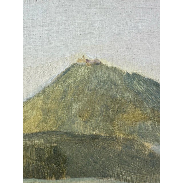 Beige Möller Theo, Rhön, Fulda, Bieberstein Castle, Schakau 1938, Oil on Cardboard For Sale - Image 8 of 13