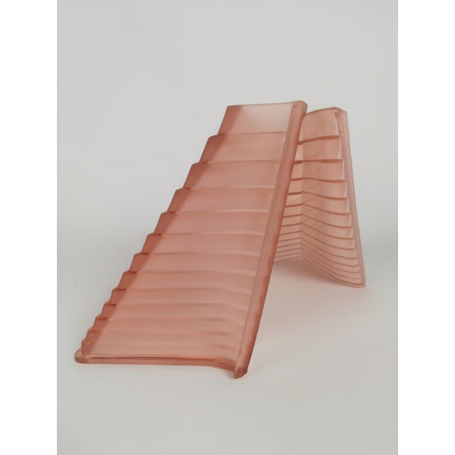 Pink Glass Pergamo 38 Wall Sconces by A. Mangiarotti for Artemide, 1980s, Set of 2 For Sale - Image 15 of 18