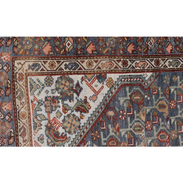 Antique Persian Gallery Kurdish Runner With All-Over Floral Design 4'1" X 17'2" For Sale - Image 11 of 13