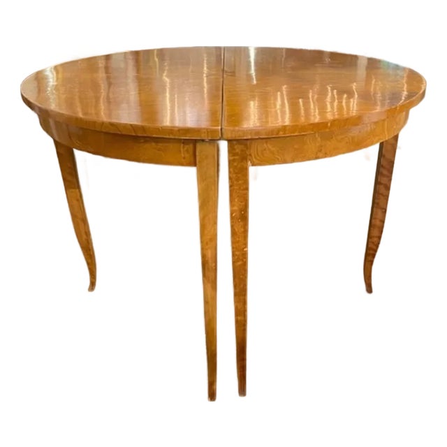 Pair of 19th C Biedermeier Fruitwood Consoles For Sale