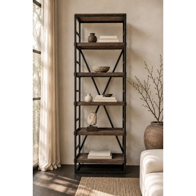 2020s Harbor Tall Display Shelf / Bookcase For Sale - Image 5 of 5