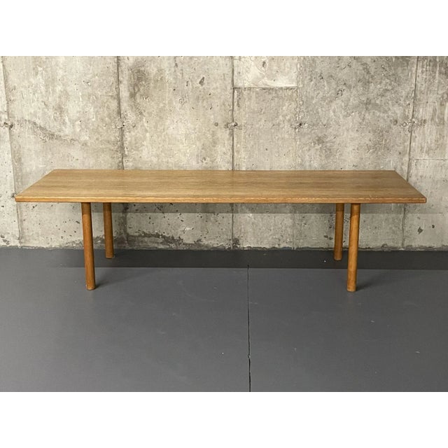Wood Mid-Century Modern Coffee Table, Cocktail Table, Hans Wegner, Oak, Hans J Wegner For Sale - Image 7 of 13