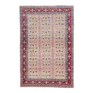 House of Séance - 1970s Vintage Kayseri Allover Hand-Knotted Rug - 4'9" X 7'2" For Sale