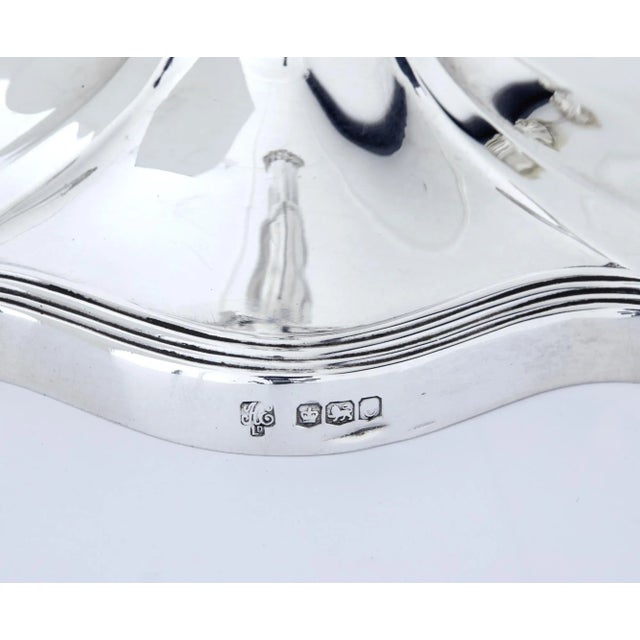 Early 20th Century Sterling Silver Candlesticks, Set of 2 For Sale - Image 6 of 9