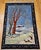 Blue Vintage Persian Tabriz Pictorial Rug, Hand-Knotted Wool, Winter Forest Scene, Blue & Ivory, 4x6 For Sale - Image 8 of 16