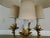 Metal Italian Gilt Metal Candelabra Lamp For Sale - Image 7 of 13
