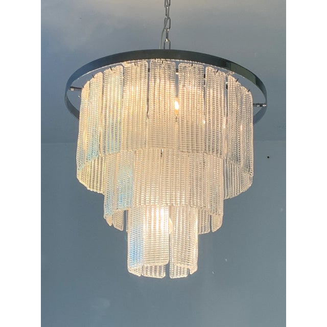 Murano Murano Glass Sputnik Chandelier, Mazzega Style For Sale - Image 4 of 13