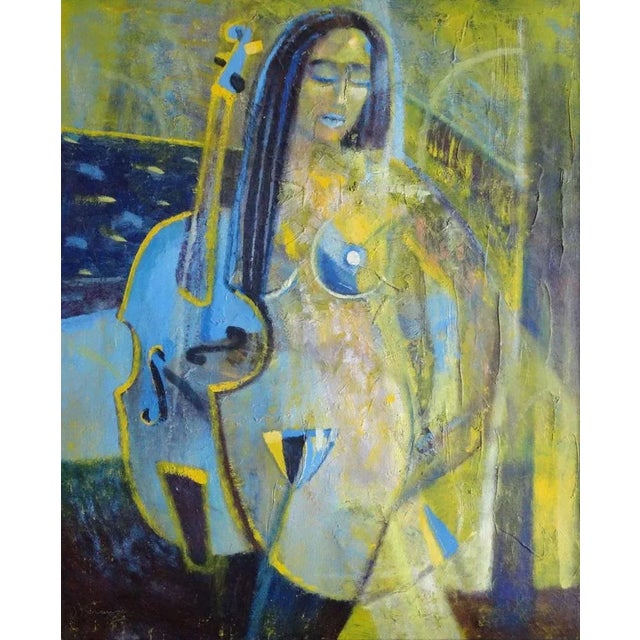 Uldis Krauze, Musical Mood, 1998, Oil on Cardboard For Sale - Image 6 of 6
