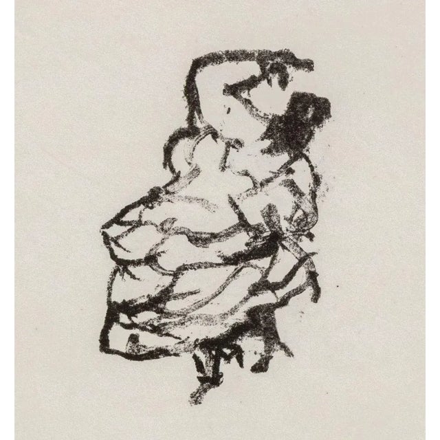 Abstract Manfred Schwartz the Flamenco Dancers Lithograph For Sale - Image 3 of 6