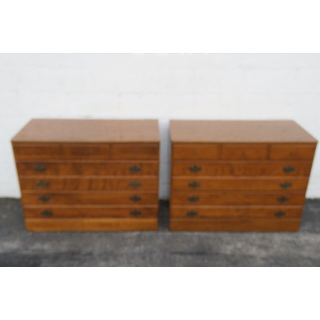 This beautiful Pair of Small Dressers is made of wood, maple, and laminated. These two gorgeous Dressers feature American...