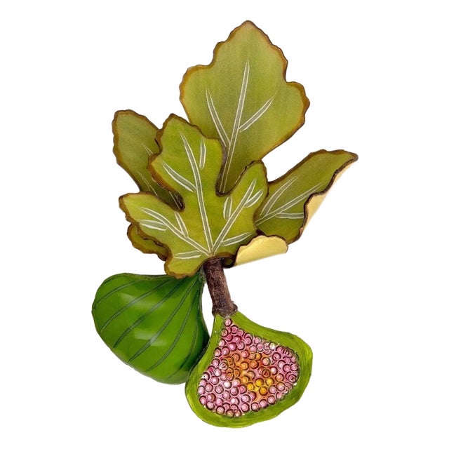 FIG, Brooch, Green For Sale