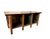Late 19th Century Hand Painted Converted Desk Red Gansu Sideboard Cabinet Grain Bin For Sale - Image 10 of 12