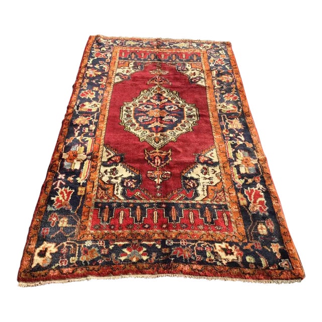 1950's Turkish Rug- 60.5" X 103" For Sale