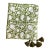 Block Printed Cotton Olive Green Table Runner Secret Garden | Lizzet Frausto For Sale