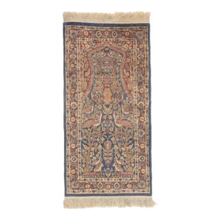 Vintage Turkish Hereke Rug, 02'00 X 04'00 For Sale