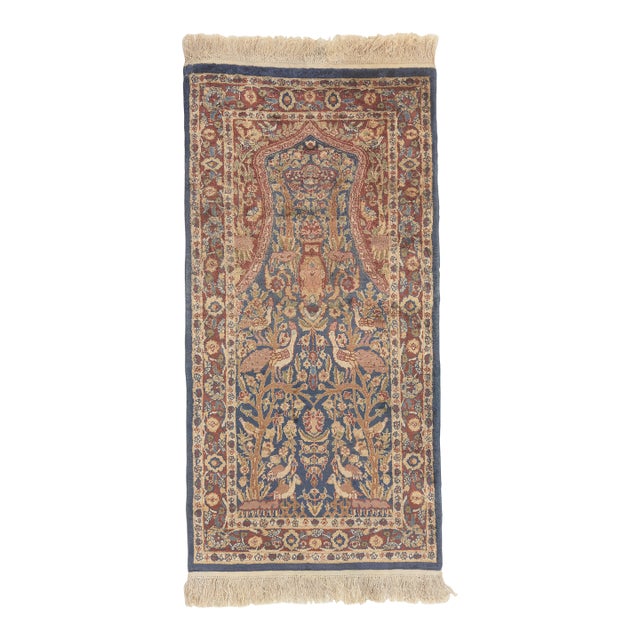 Vintage Turkish Hereke Rug, 02'00 X 04'00 For Sale