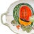 Rustic European Large 1990s Italian Mixed Fruit Ceramic Handled Serving Platter For Sale - Image 3 of 6