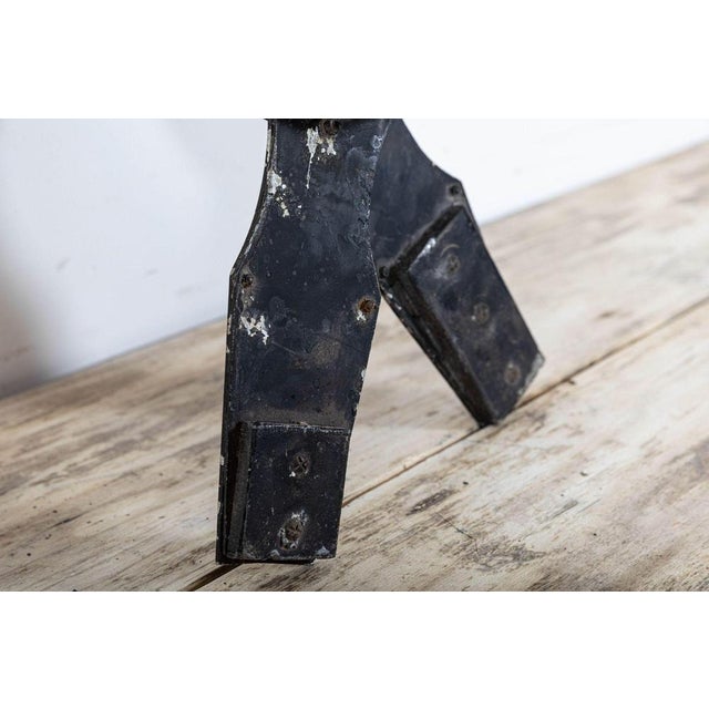 Metal Large Antique French Clock Tower Hands in Zinc For Sale - Image 7 of 16