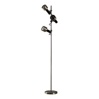 Vintage Floor Lamp in Aluminium and Iron, Italy, 1960s For Sale