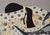1970s Japanese Isao Homma Geisha Dance Fabric Art Wallhanging For Sale - Image 4 of 13