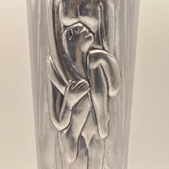 Carrol Boyes Large (13-Inch) Metal "Acrobat" Vase (Modern Figural Metal Sculpture) Please Read For Sale - Image 4 of 17