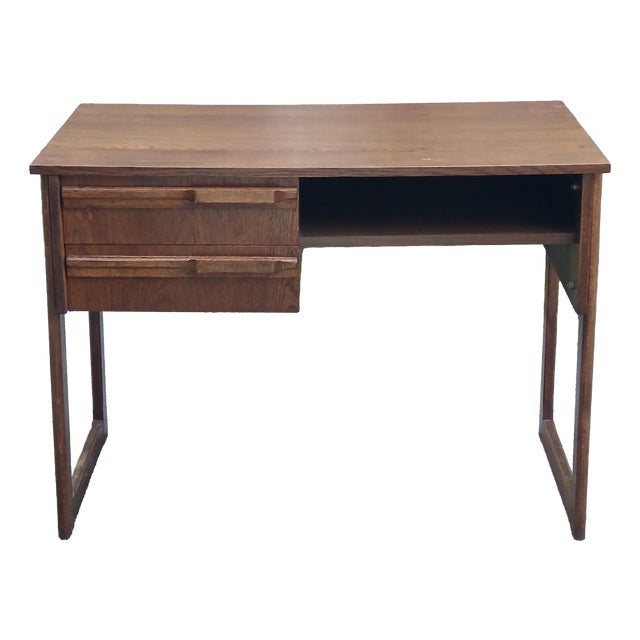 Mid-Century Desk with Oak Finish, France, 1970 For Sale