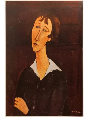 1947 After A. Modigliani "Woman in the Black Dress" First Edition Parisian Lithograph