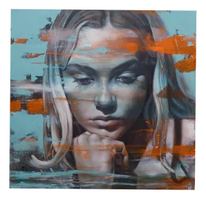 Al Saralis, Momento 3, Emily, Oil Painting, 2024
