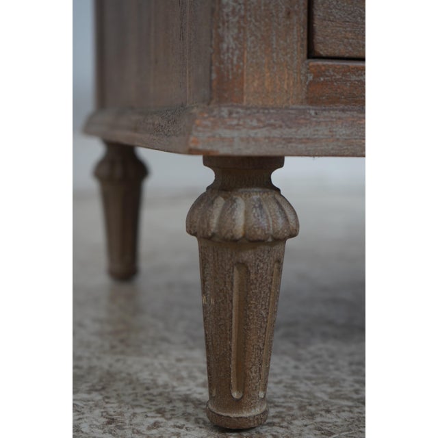 Pair Restoration Hardware Weathered Wood Rustic Nightstands For Sale In Philadelphia - Image 6 of 12