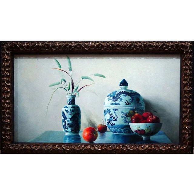 Ceramics is an original oil on canvas realized by the chinese painter Zhang Wei Guang (Mirror) in 2006. Excellent...