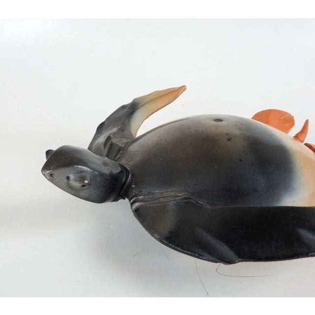Contemporary Artist Studio Pottery Sea Turtle Whistle For Sale - Image 3 of 11
