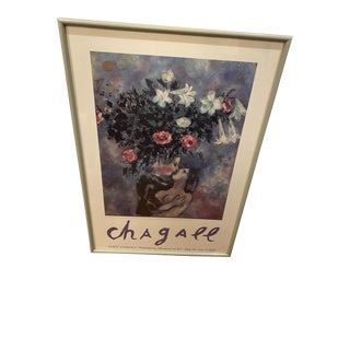 1985 Philadelphia Museum of Art Marc Chagall Museum Exhibition Poster, Framed For Sale