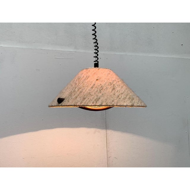 Mid-Century Wood and Wool Pendant Lamp, 1960s For Sale - Image 4 of 18