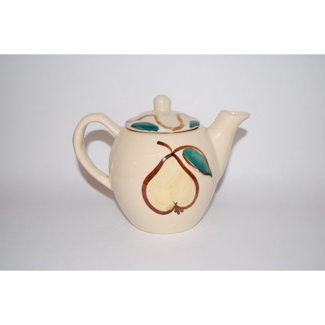 Vintage Pear & Apple Teapot Chairish