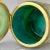 C. 1950s Vintage MCM Italian Alabaster Box in the Style of Fratelli Coppini & Angelo Pinna – Green Onyx & Turquoise Hues With Brass Hinged Lid For Sale - Image 4 of 10