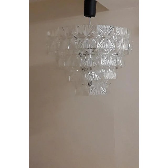 Vintage Ceiling Lamp in Metal & Plastic, 1970s For Sale - Image 3 of 6