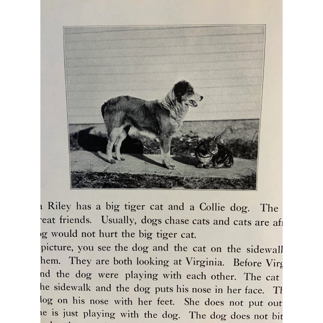 Shabby Chic 1933 Dog Book Illustration White Collie Print For Sale - Image 3 of 4