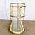 Hollywood Regency Hollywood Regency Gold 3 Tier Bar Cart on Casters For Sale - Image 3 of 12