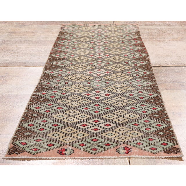 Zeki Muren Vintage Turkish Sivas Rug, 02'05 X 07'03 For Sale - Image 9 of 11