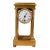 French Empire Period Miniature Bronze Doré Portico Mantel Clock For Sale