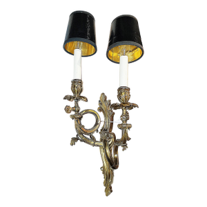 Mid 19th Century French Gilt Bronze Rococo Gas Light Sconce