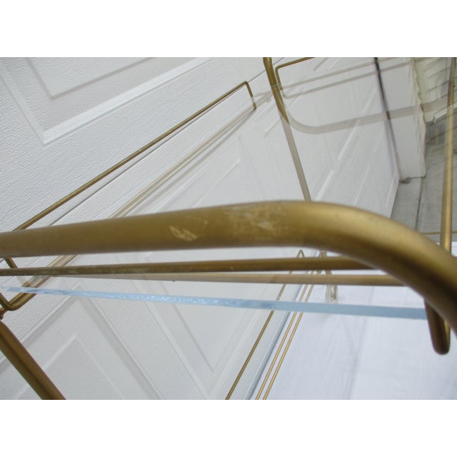Mid-Century Modern Bronze Colored Bar Cart or Server For Sale - Image 12 of 12