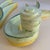 Art Deco 1940s American Chalk Paster Leaf Design Candle Wall Sconces a Pair For Sale - Image 3 of 11