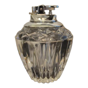 Vintage Crystal Table Lighter Marked Japan
