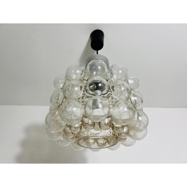 Bubble Glass Pendant Lamp by Helena Tynell for Glashütte Limburg, 1960s For Sale - Image 4 of 11